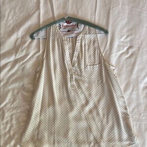 Polka Dot Sleeveless Blouse